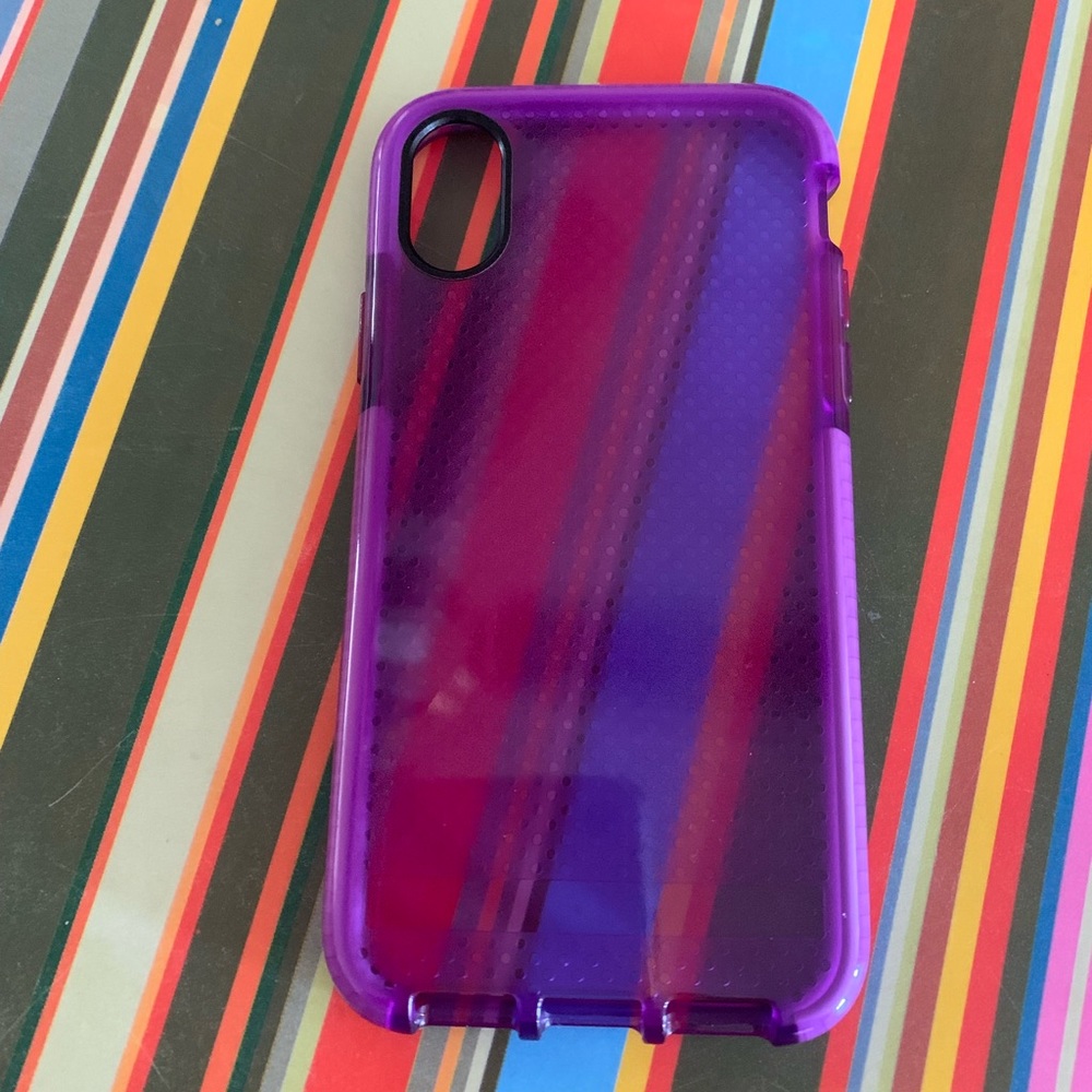 iPhone X phone case. It’s in purple color.